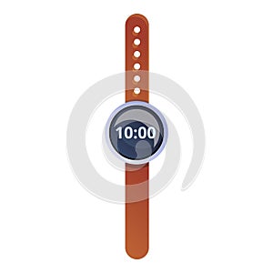 Travel handwatch icon, cartoon style photo