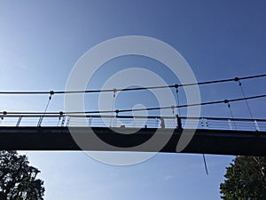 Travel Hanging Bridge at Sai Yok National Park Kanchanaburi, Thailand