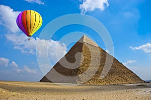 Travel, Hot Air Balloon, Egypt, Pryamid