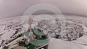 Travel In the ice , Arctic