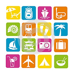 Travel icon set