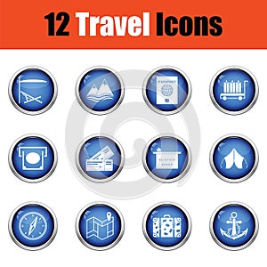 Travel icon set.