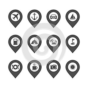 Travel Icon Set Vector Template Illustration Design. Vector EPS 10