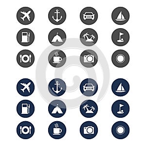 Travel Icon Set Vector Template Illustration Design. Vector EPS 10