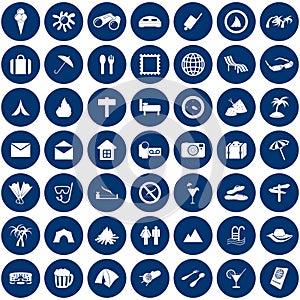 Travel icons set