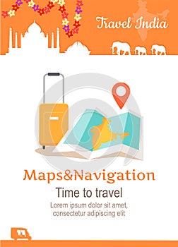 Travel India Conceptual Poster photo