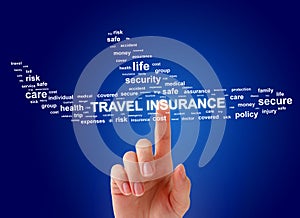 Travel insurance concept.