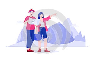 Travel Insurance Illustration concept. Flat illustration isolated on white background.
