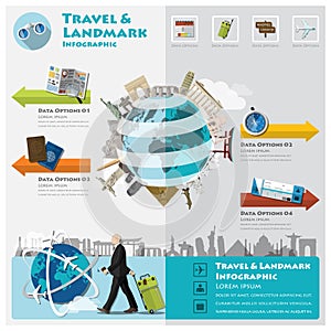 Travel And Journey Landmark Infographic