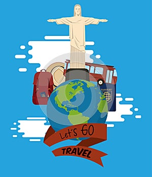 Travel journey and tourism places