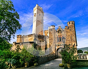 Travel the Legendary Rhine-Romantic Route -castle Stolzenfels. G