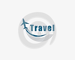 travel logo creative express transport business logo concept