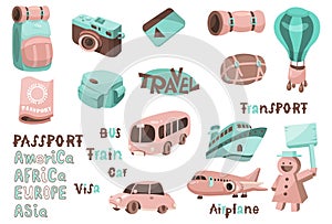 Travel map icons 01