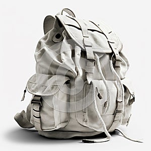 tourist backpack on white background 6