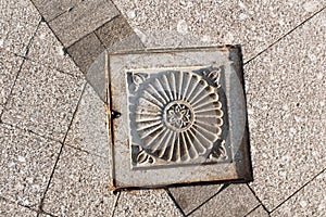 Travel in Moscow, sewer manhole