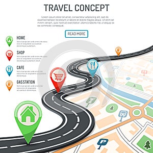 Travel and Navigation Concept