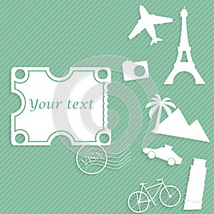 Travel paper background