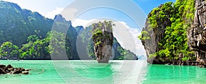 Travel photo of James Bond island in Phang Nga bay, Thailand photo