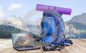 Travel photographer backpack