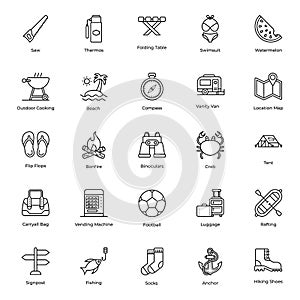 Travel and Picnic Flat Vectors Pack