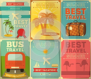 Travel Posters Set photo