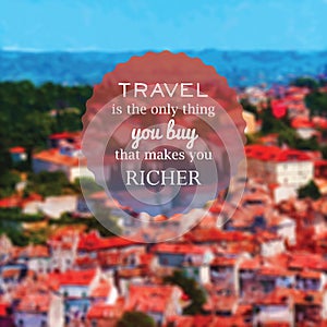 Travel quote illustration photo