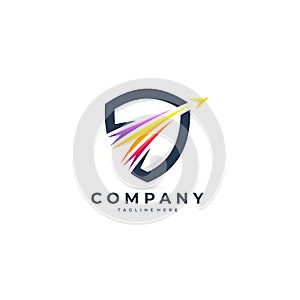 travel shield logo, safe travel logo