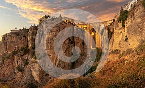 Travel sightseeing at Ronda, Ronda cliff vacation in Spain