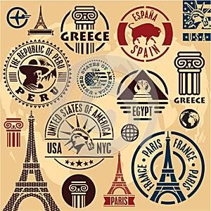 Travel stamps