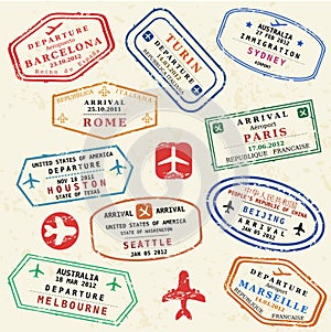 Travel stamps