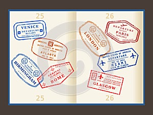 Travel stamps