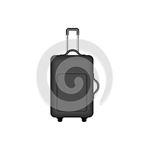 Travel suitcase in black design