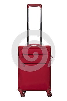 Travel suitcase isolated on white background