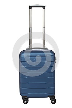 Travel suitcase isolated on white background