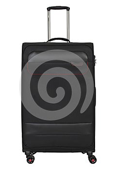 Travel suitcase isolated on white background