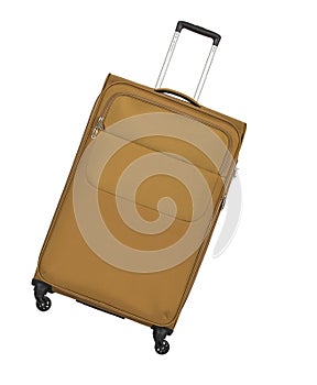 Travel suitcase isolated on white background