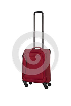 Travel suitcase isolated on white background