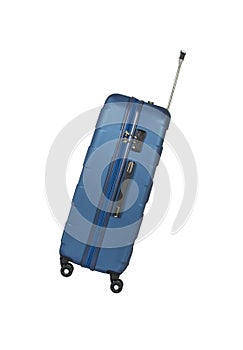 Travel suitcase isolated on white background