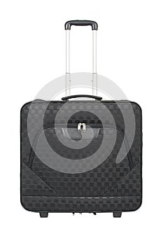 Travel suitcase isolated on white background