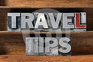 Travel tips tray