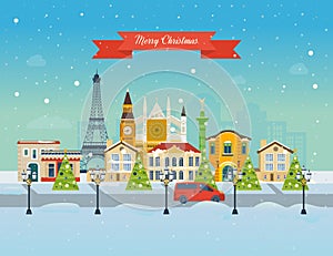 Travel to Europe for christmas. Merry Christmas