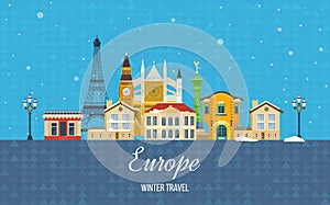 Travel to Europe for winter. Merry Christmas