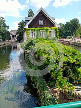 Travel to the French city of Strasbourg in summer. Tourism.