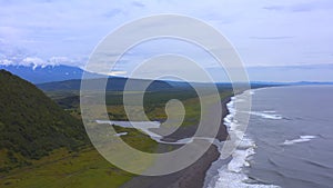 Travel to the Kamchatka Peninsula. Seascape of Kamchatka