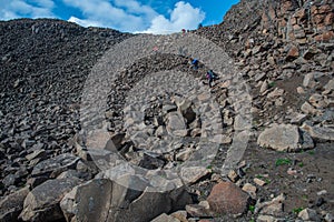 Travel to the Putorana plateau in Siberia in Russia in the summer