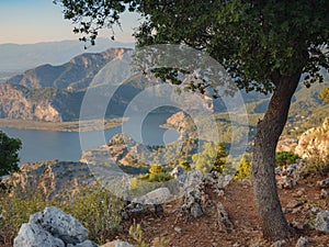 Travel to Turkey, viewpoint over Dalyan