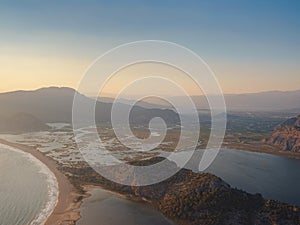 Travel to Turkey, viewpoint over Dalyan