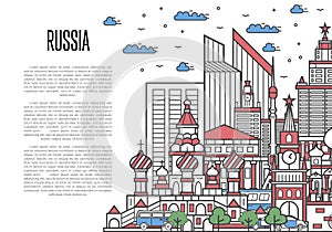 Travel tour to Russia booklet design