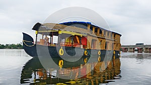 Travel Tourism House Boat in Backwaters of Pondicherry, India photo