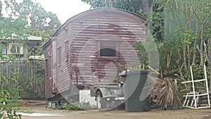 Travel and Tourism - Interesting old train carriage discovered at Gladstone Qld Australia